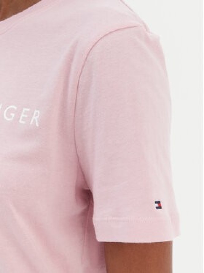 Tommy Hilfiger T-Shirt Logo WW0WW40276 Różowy Regular Fit