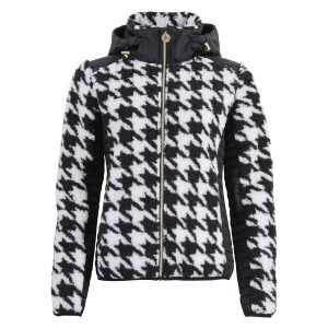 Kaptur polar z zippem, dwumateriałowy, z naszywką na piersi dla kobiet Peak Moun