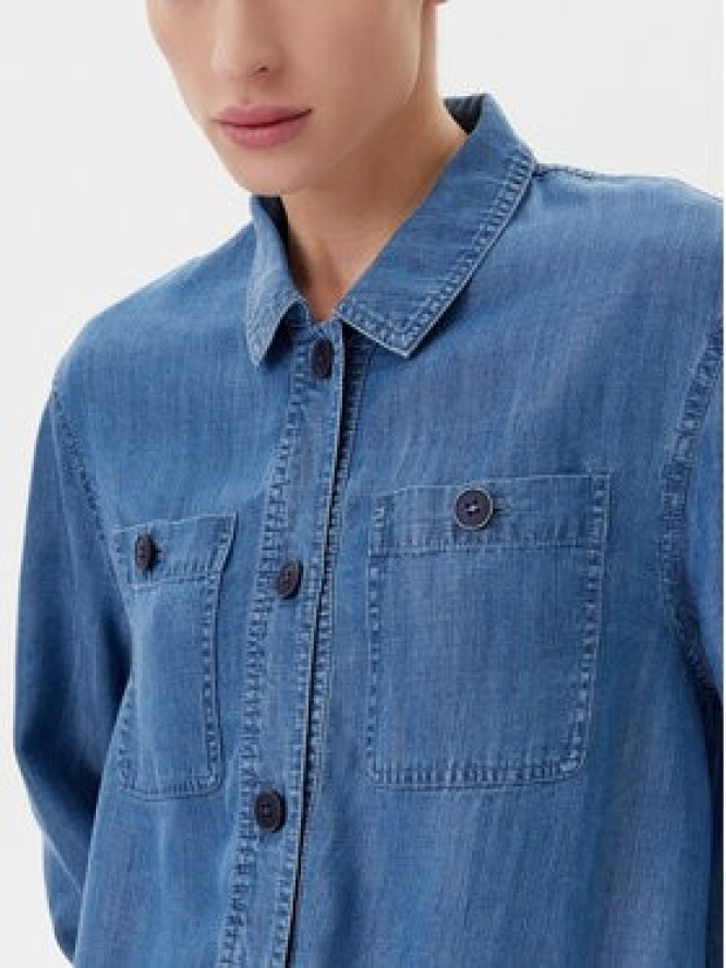 Olsen Kurtka jeansowa 15001600 Niebieski Regular Fit