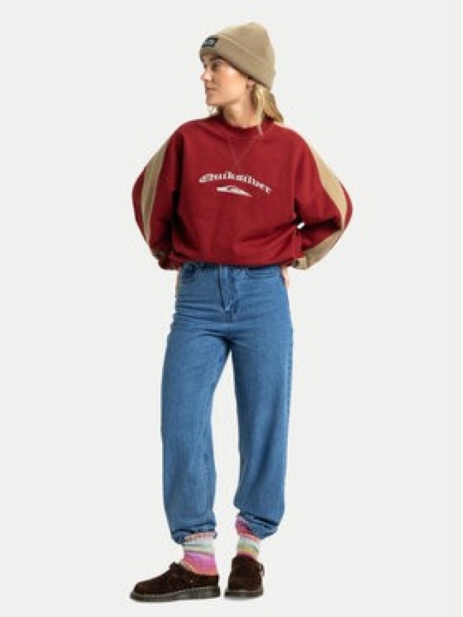 Quiksilver Bluza Mercury Block EQWFT03202 Czerwony Boxy Fit