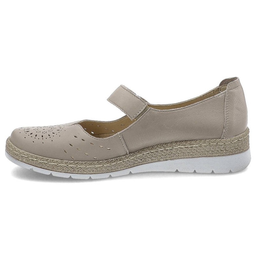 Szare Półbuty Wasak Damskie Wygodne Buty