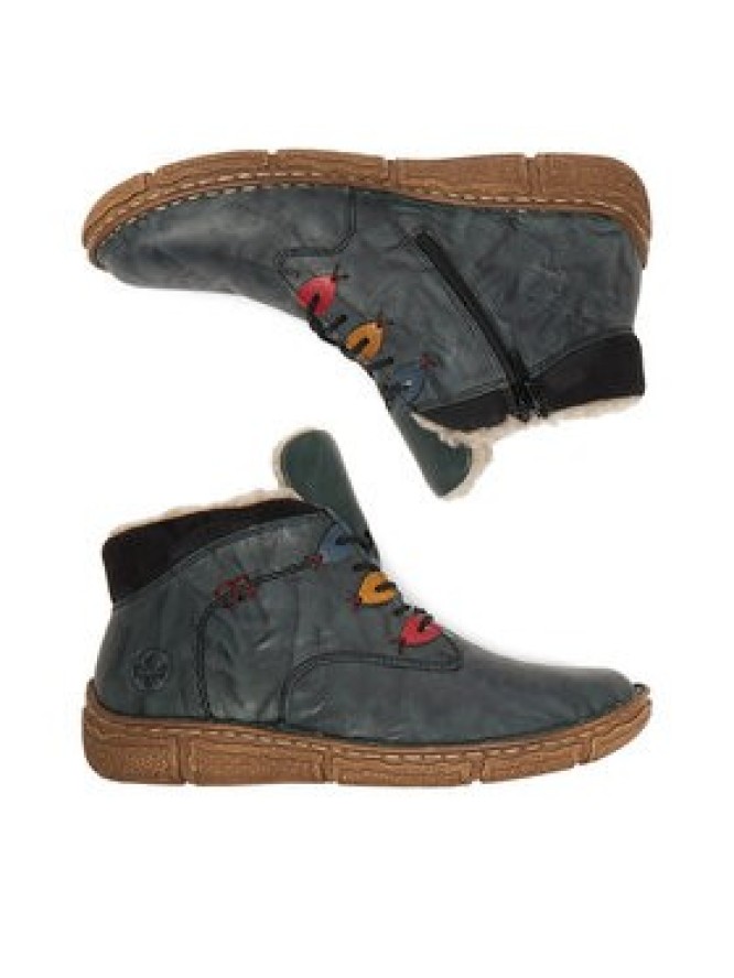 Rieker Trzewiki CEO-Z3724-54 Niebieski