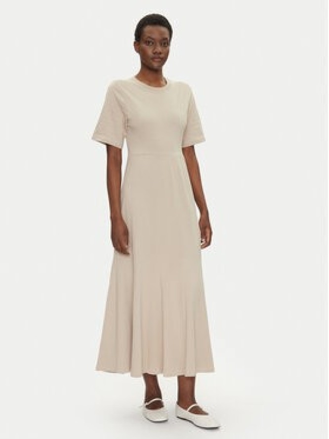 Bomboogie Sukienka codzienna AW8942TJOR5 Beżowy Regular Fit