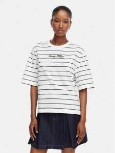 Tommy Hilfiger T-Shirt Classic WW0WW50948 Biały Relaxed Fit