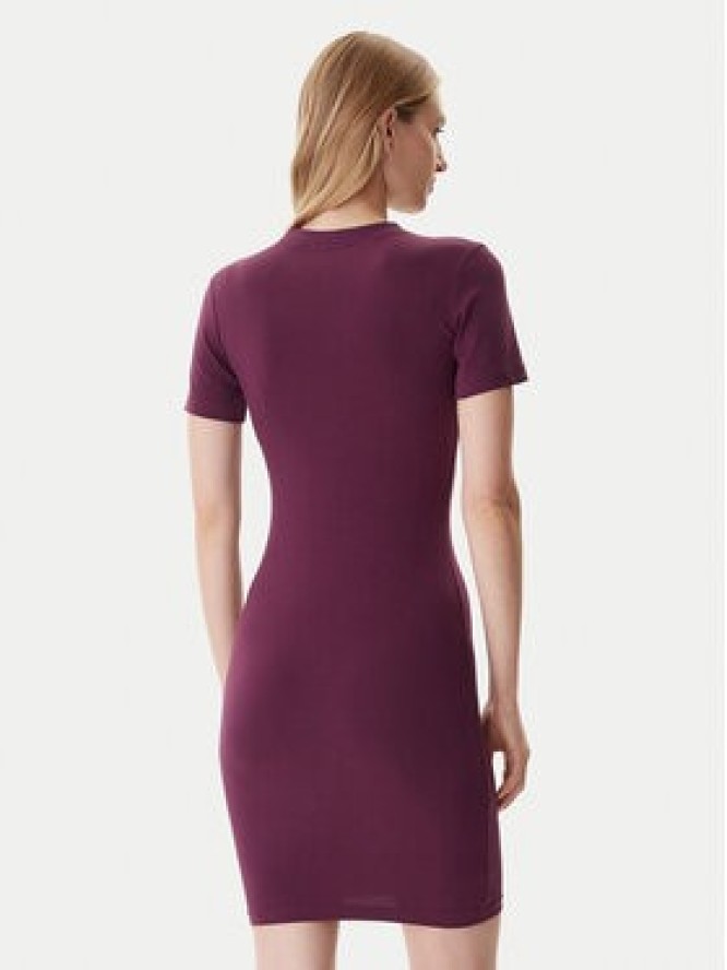 Versace Jeans Couture Sukienka codzienna 79HAOT00 CJ03T Bordowy Slim Fit