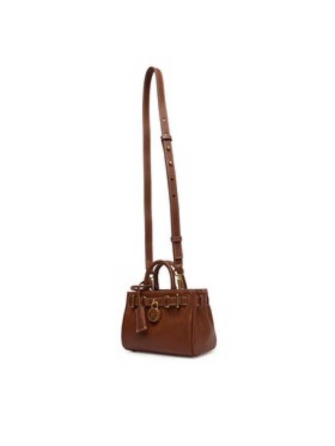 Tommy Hilfiger Torebka American Icon Micro Tote Leather AW0AW18167 Brązowy
