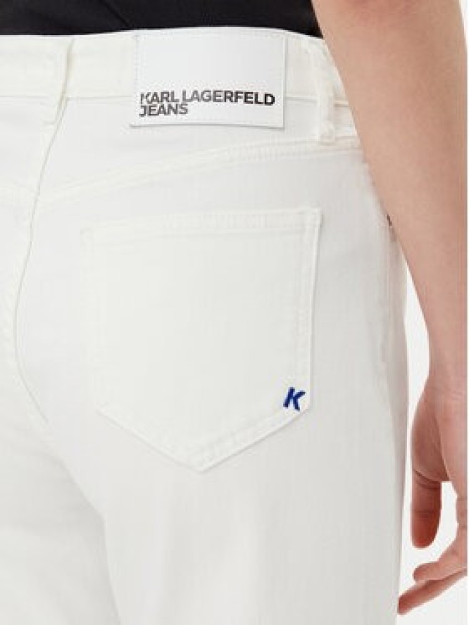 Karl Lagerfeld Jeans Jeansy A2W10135 Biały Straight Fit