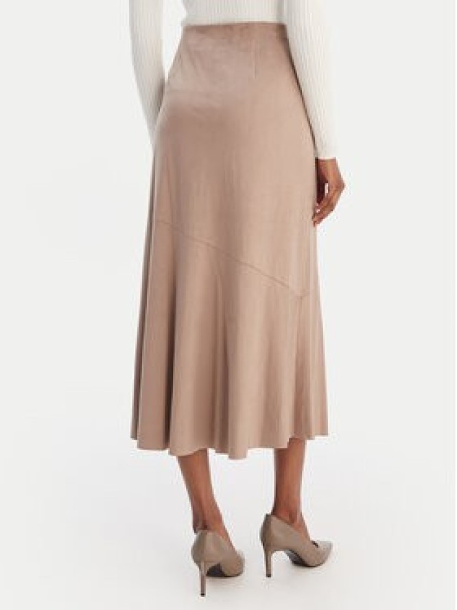 Guess Spódnica midi W6RD15 WJ472 Beżowy Regular Fit