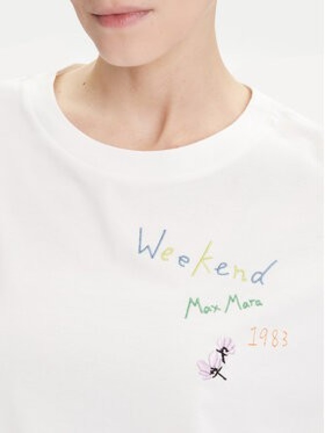 Weekend Max Mara T-Shirt Acline 2525976051 Biały Regular Fit