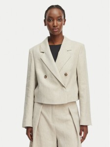 BOSS Marynarka Jojeka1 50560970 Beżowy jasny Oversize