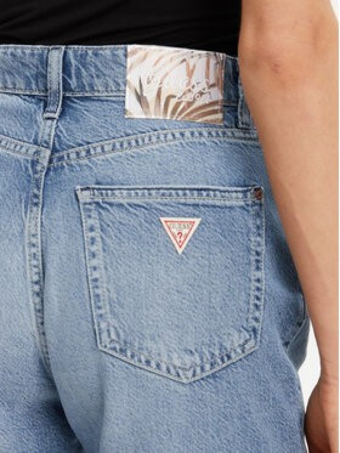 Guess Szorty jeansowe W5GD47 D5B94 Niebieski Regular Fit