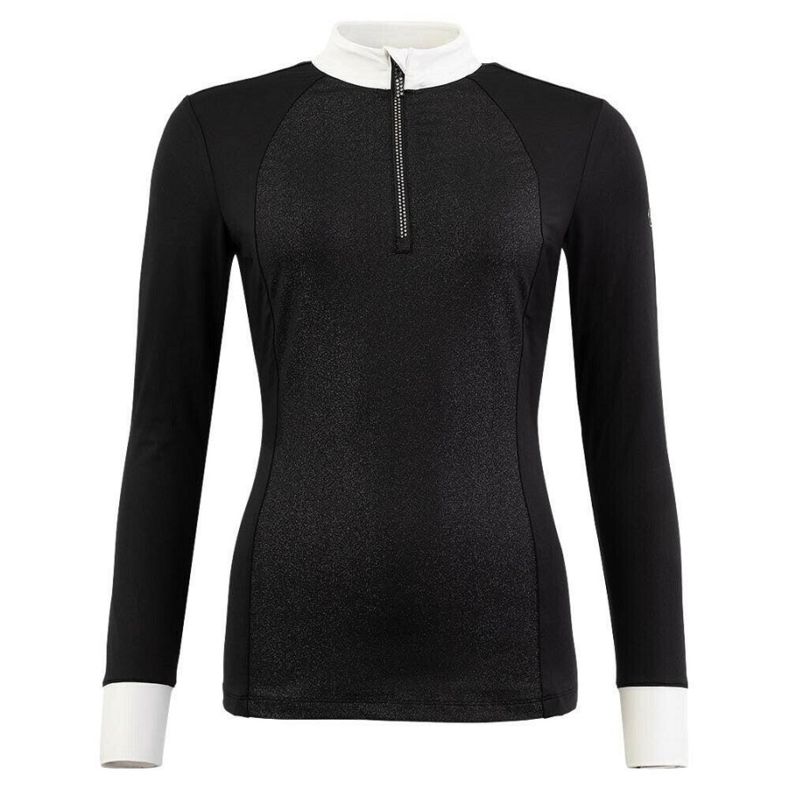 Damska konkursowa koszulka polo z długim rękawem BR Equitation Maglie