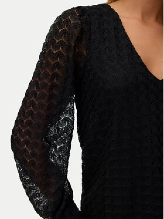 Vero Moda Bluzka Vmbecca 10336137 Czarny Regular Fit