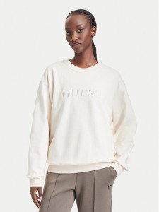 Guess Bluza O5RQ03 KCO31 Beżowy jasny Regular Fit
