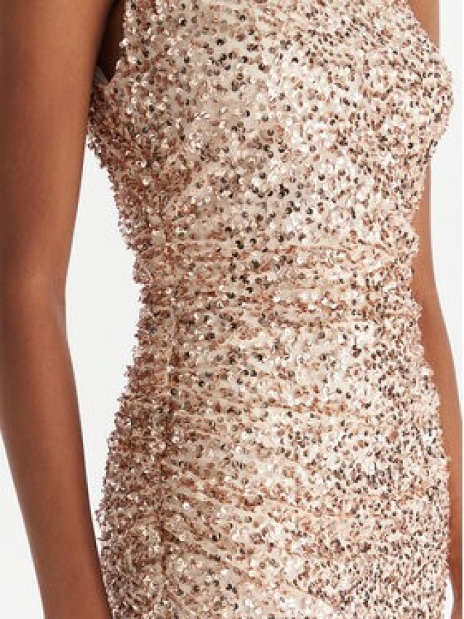 ACCESS FASHION Sukienka wieczorowa 54-3354-612 Brązowy Slim Fit