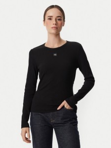 Calvin Klein Jeans Bluzka LV047H259G Czarny Regular Fit