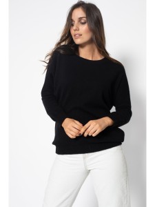 Perfect Cashmere Kaszmirowy sweter "Molly" w kolorze czarnym rozmiar: M