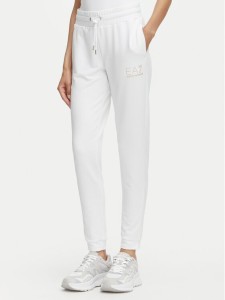 EA7 Emporio Armani Spodnie dresowe 8NTP66 TJ9RZ U0002 Biały Regular Fit