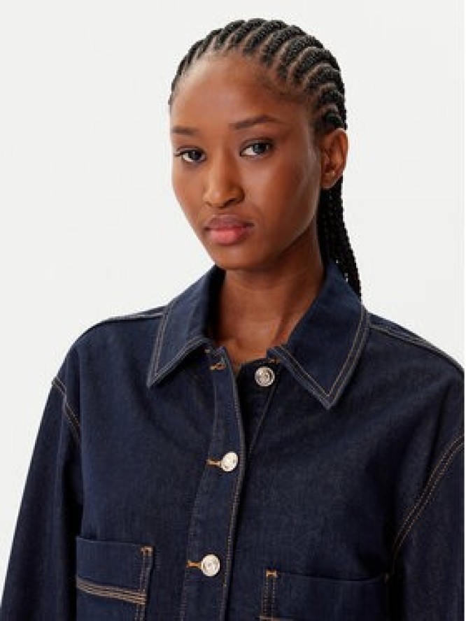 Morgan Kurtka jeansowa 252-GADZA Granatowy Relaxed Fit