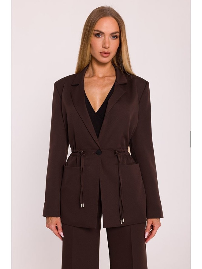 made of emotion Blezer w kolorze brązowym rozmiar: XXL