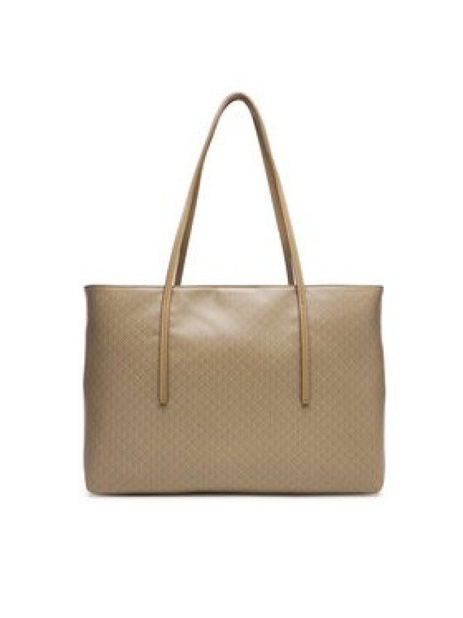 Calvin Klein Torebka Emblem Aop Tote W/ Pouch LV04F3266G Beżowy