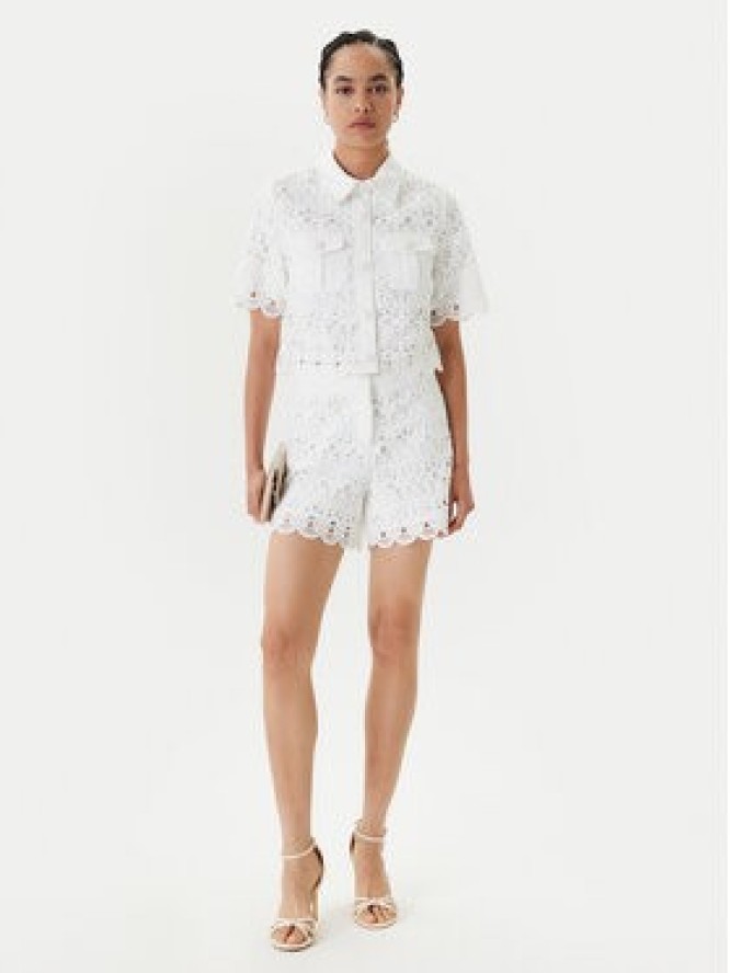 Morgan Szorty materiałowe 251-SHENTEL Biały Wide Leg