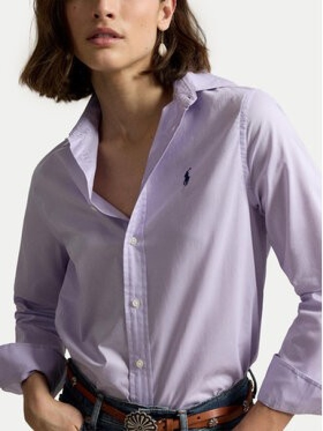 Polo Ralph Lauren Koszula 211A92177013 Fioletowy jasny Regular Fit
