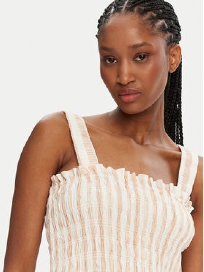 Seafolly Sukienka letnia Shirred 55402-DR Beżowy Regular Fit