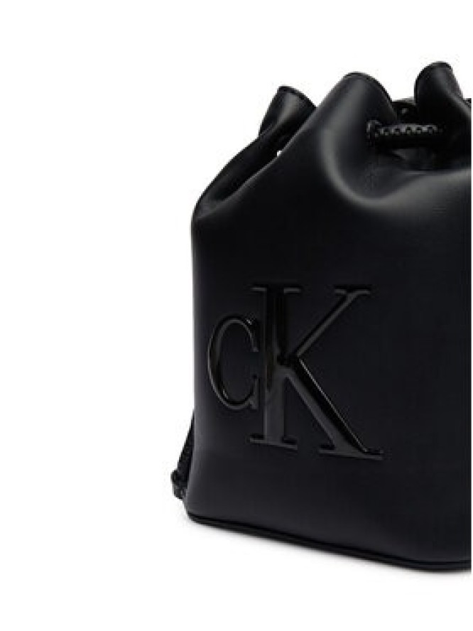 Calvin Klein Torebka Bold Ck Mini Bucket Crossbody LV04F3870G Czarny