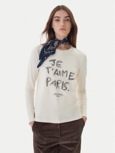 Weekend Max Mara Bluzka Renoir 2525946032 Écru Regular Fit