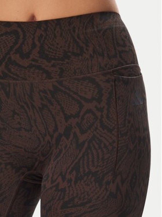 adidas Legginsy Optime Primelift Snake KG0529 Brązowy