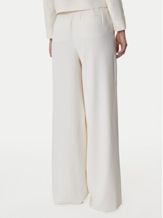 Marella Spodnie palazzo Campo 2613131043 Écru Wide Leg