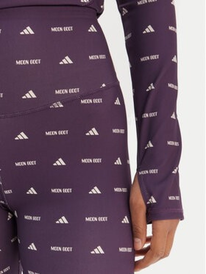 adidas Legginsy Moon Boot JM1102 Fioletowy Slim Fit