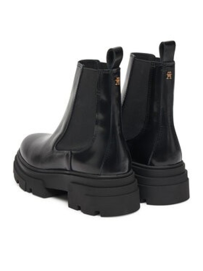 Tommy Hilfiger Sztyblety Shiny FW0FW09042 Czarny