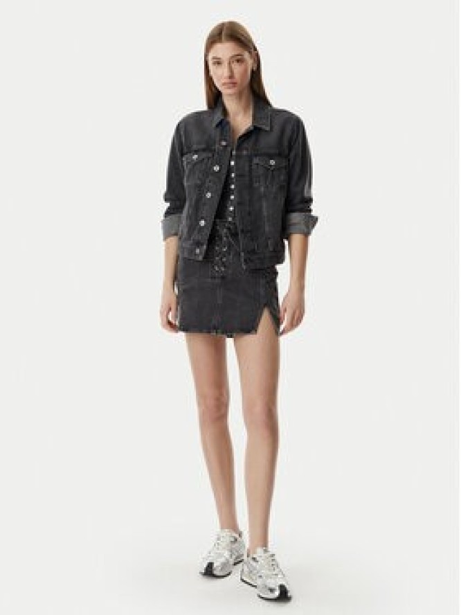 Karl Lagerfeld Jeans Spódnica jeansowa B2W12021 Czarny Regular Fit