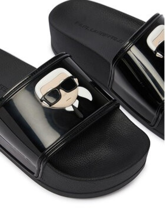 KARL LAGERFELD Klapki Kondo Maxi II KL80805C Czarny