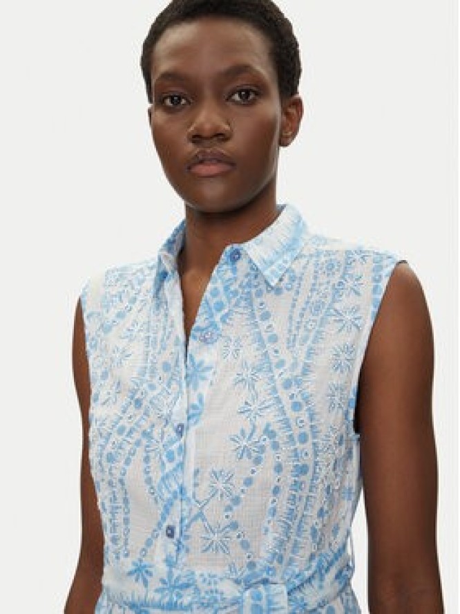 Iconique Sukienka koszulowa IC25-040 Niebieski Regular Fit