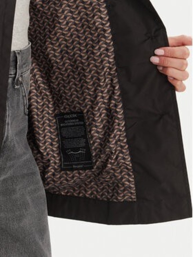 Geox Trencz W5520N T3111 F9000 Czarny Regular Fit