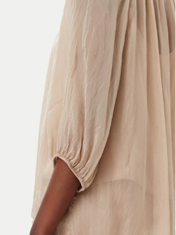 ViCOLO Bluzka TD0020 Beżowy Loose Fit