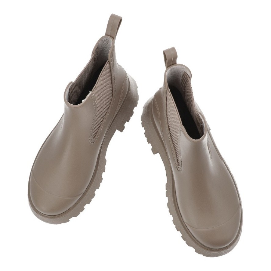 Beżowe Kalosze Gioseppo Modne Wsuwane Obuwie Damskie