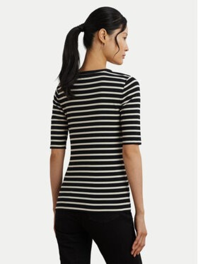 LAUREN RALPH LAUREN Bluzka 200971086002 Czarny Slim Fit