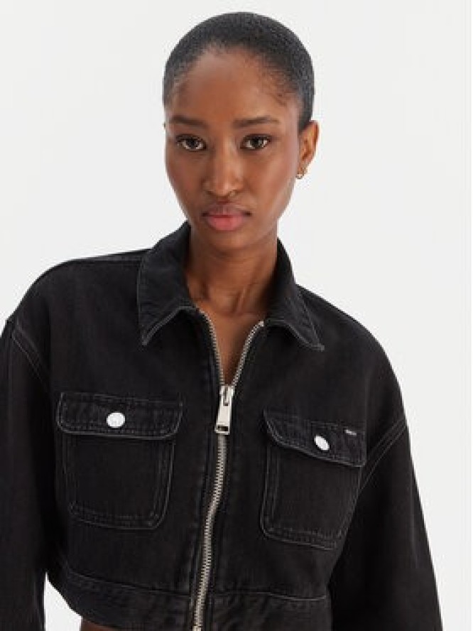 Tommy Jeans Kurtka jeansowa Station DW0DW22523 Czarny Regular Fit