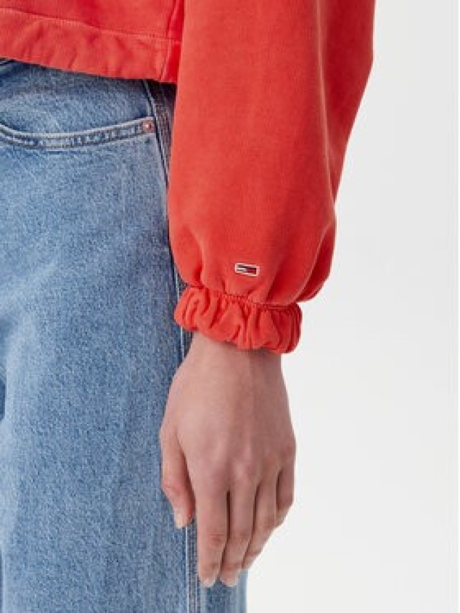Tommy Jeans Bluza DW0DW20314 Pomarańczowy Relaxed Fit