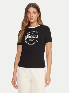 Guess T-Shirt V5BI03 J1314 Czarny Slim Fit