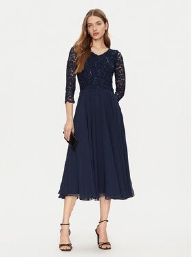 Swing Sukienka koktajlowa 5AI08900 Granatowy Regular Fit