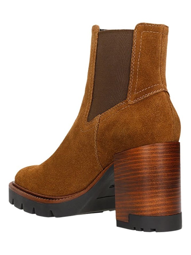 Wojas Skórzane sztyblety w kolorze brązowym rozmiar: 37