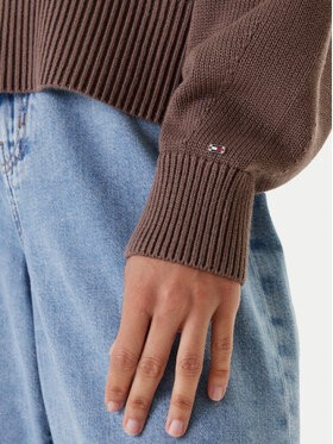 Tommy Hilfiger Sweter WW0WW45700 Brązowy Regular Fit