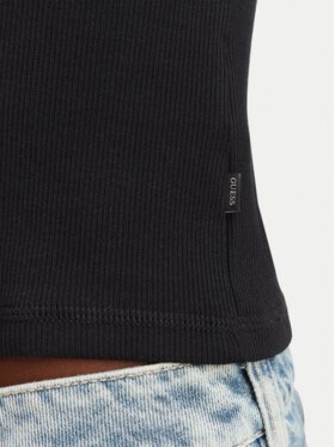 Guess Jeans Bluzka W6YP03 K3647 Czarny Slim Fit