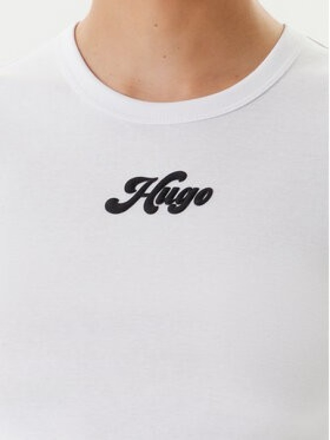 HUGO T-Shirt Delanor_2 50539132 Beżowy Slim Fit