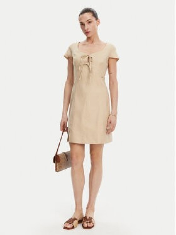 Guess Sukienka letnia W5GK41 WH5L2 Beżowy Regular Fit